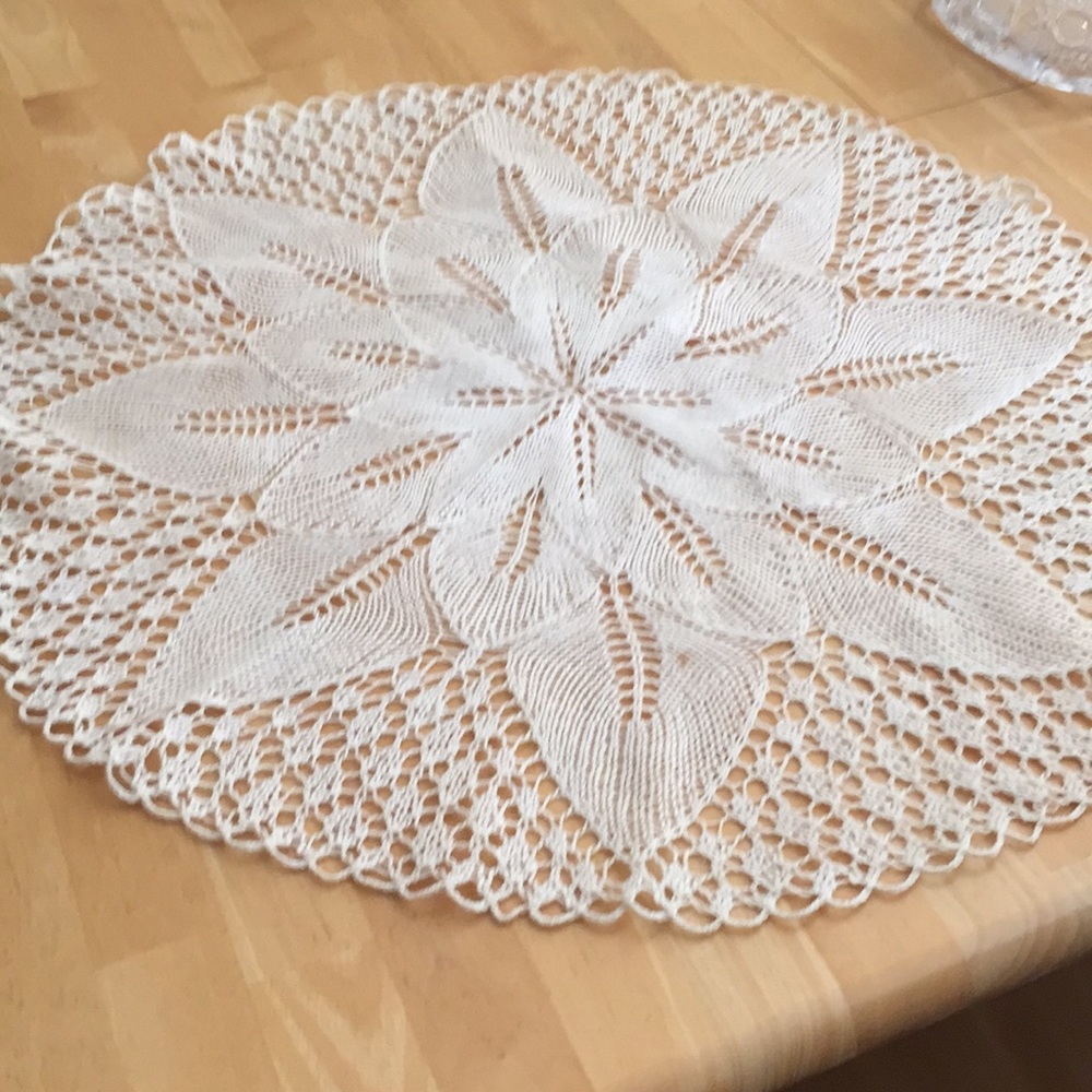 Gorgeous table doilies hand crochet